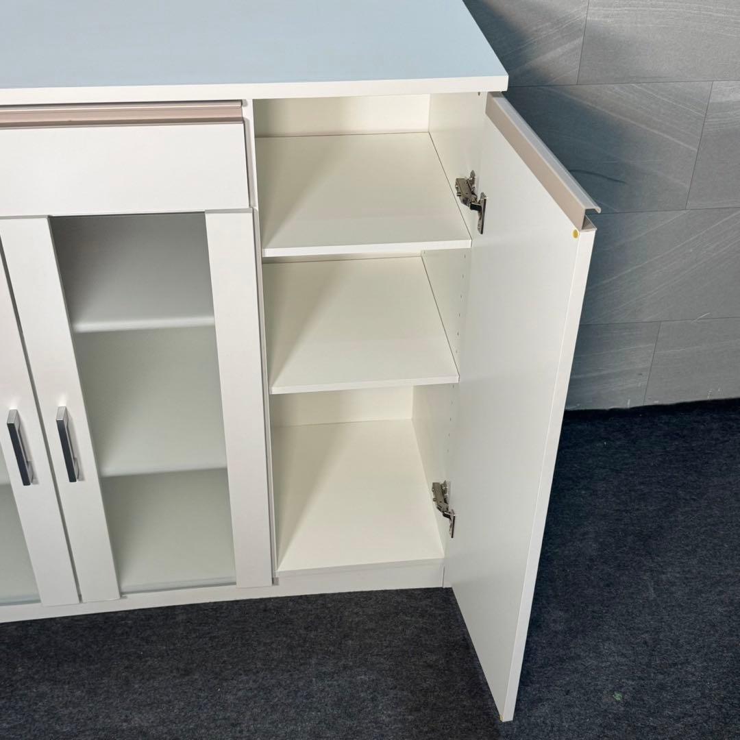 NITORI レンジ台 食器棚 幅90cm フォルムN 白 ニトリ d4742