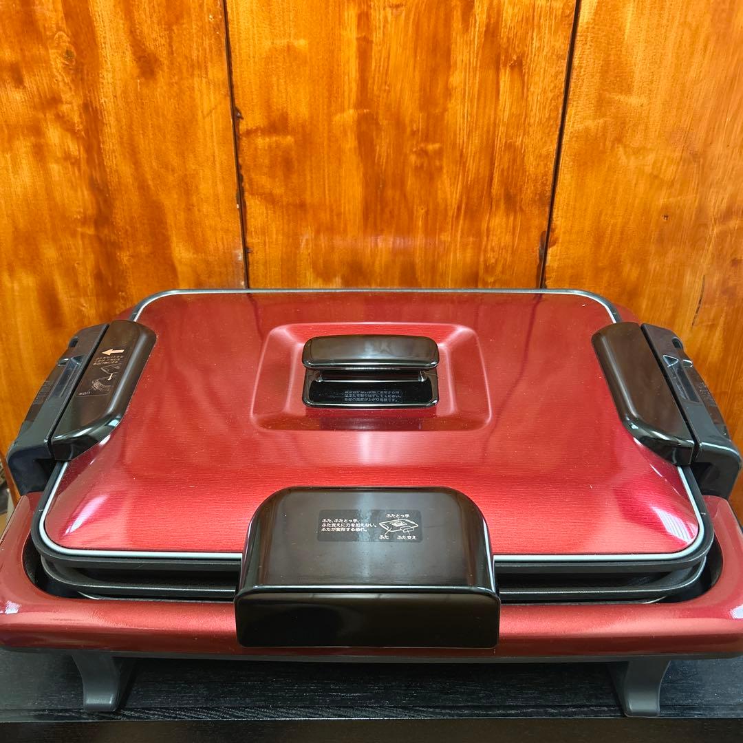 赤いホットプレート　2種プレート付き