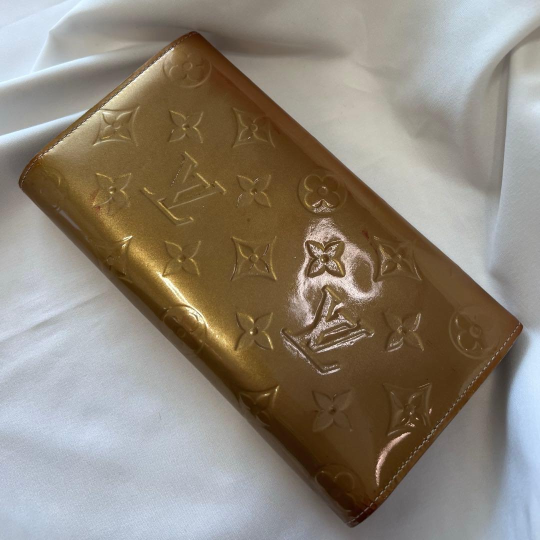ルイヴィトン LOUISVUITTON 長財布 ポルトフォイユサラ ゴールド