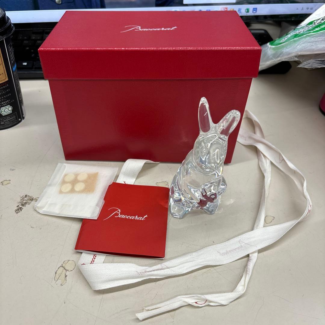 【沖縄、北海道以外の方】バカラ　ウサギ　置物