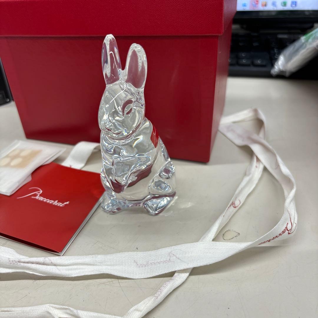 【沖縄、北海道以外の方】バカラ　ウサギ　置物