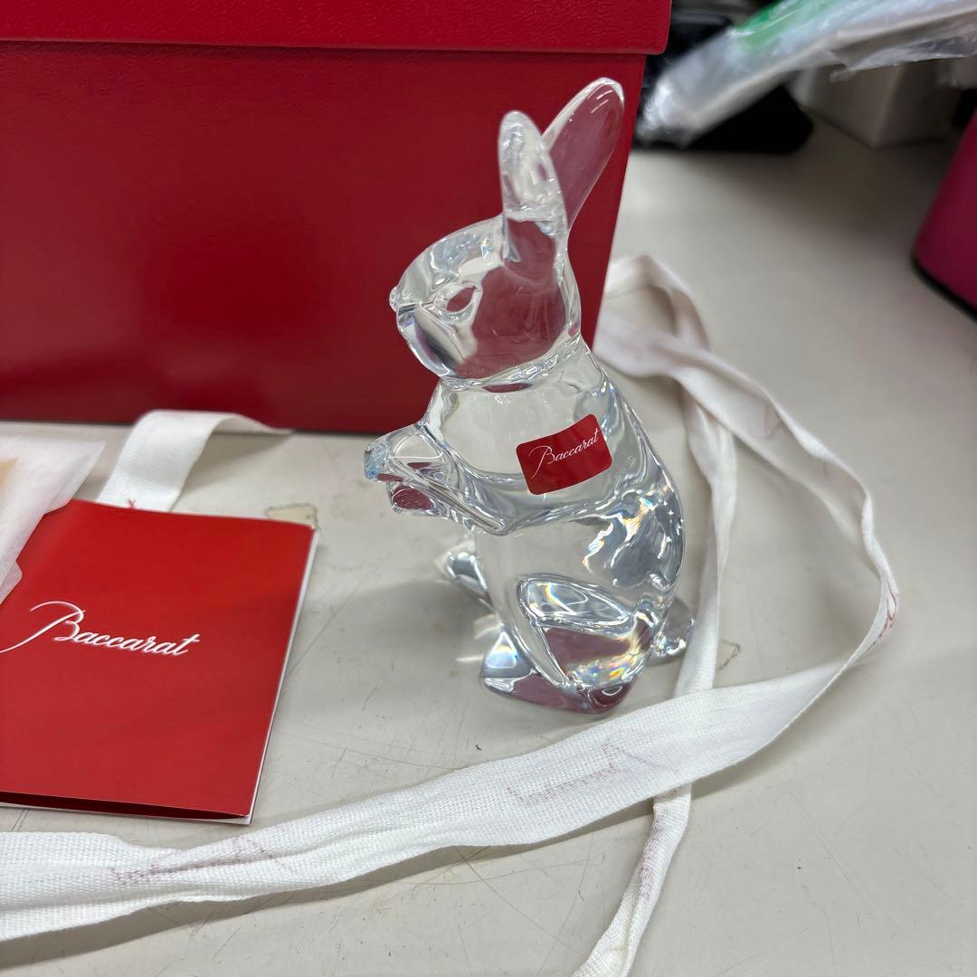 【沖縄、北海道以外の方】バカラ　ウサギ　置物