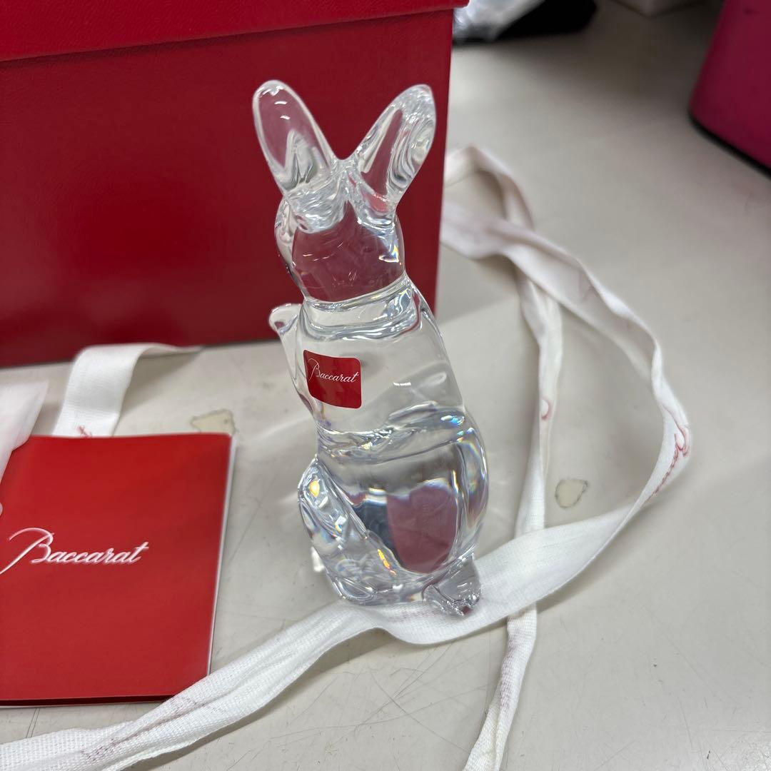 【沖縄、北海道以外の方】バカラ　ウサギ　置物