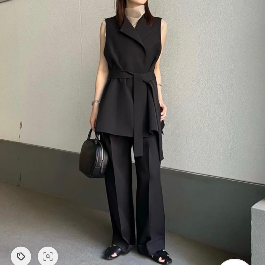 人気 2024 マルゥユナイテッドアローズ ウエストベルトジレ 黒