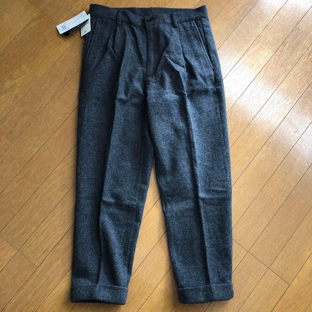 ビームスプラス　CORDURA 1プリーツ ツイードパンツ