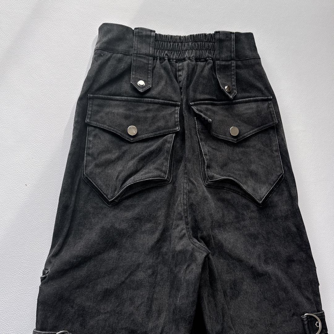 Y2K ベルト ギミックカーゴパンツ　平成　ワイドパンツ
