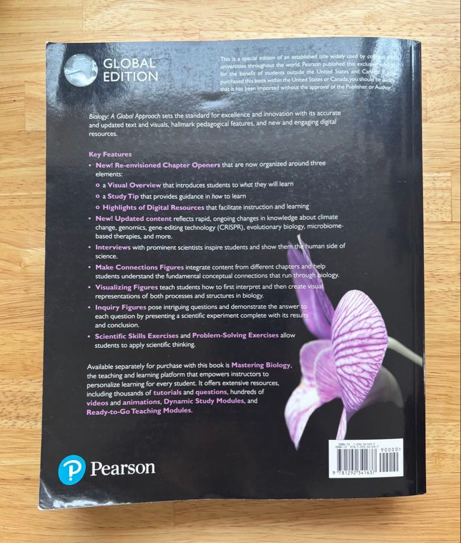 洋書 Biology: A Global Approach, 12th edition