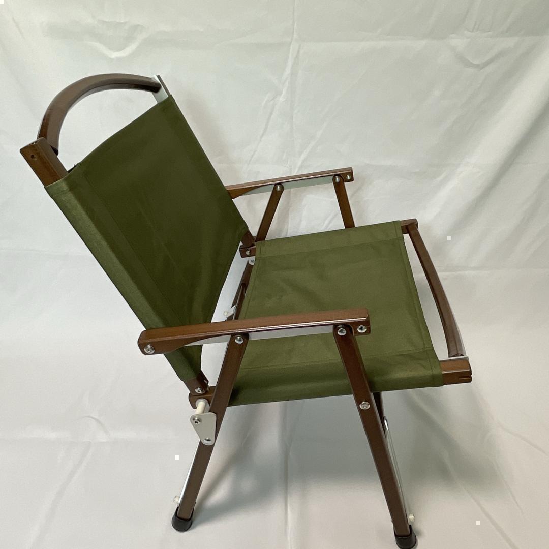 【2脚セット】カーミットチェア同規格品 グリーン ウォールナット ウッドチェア