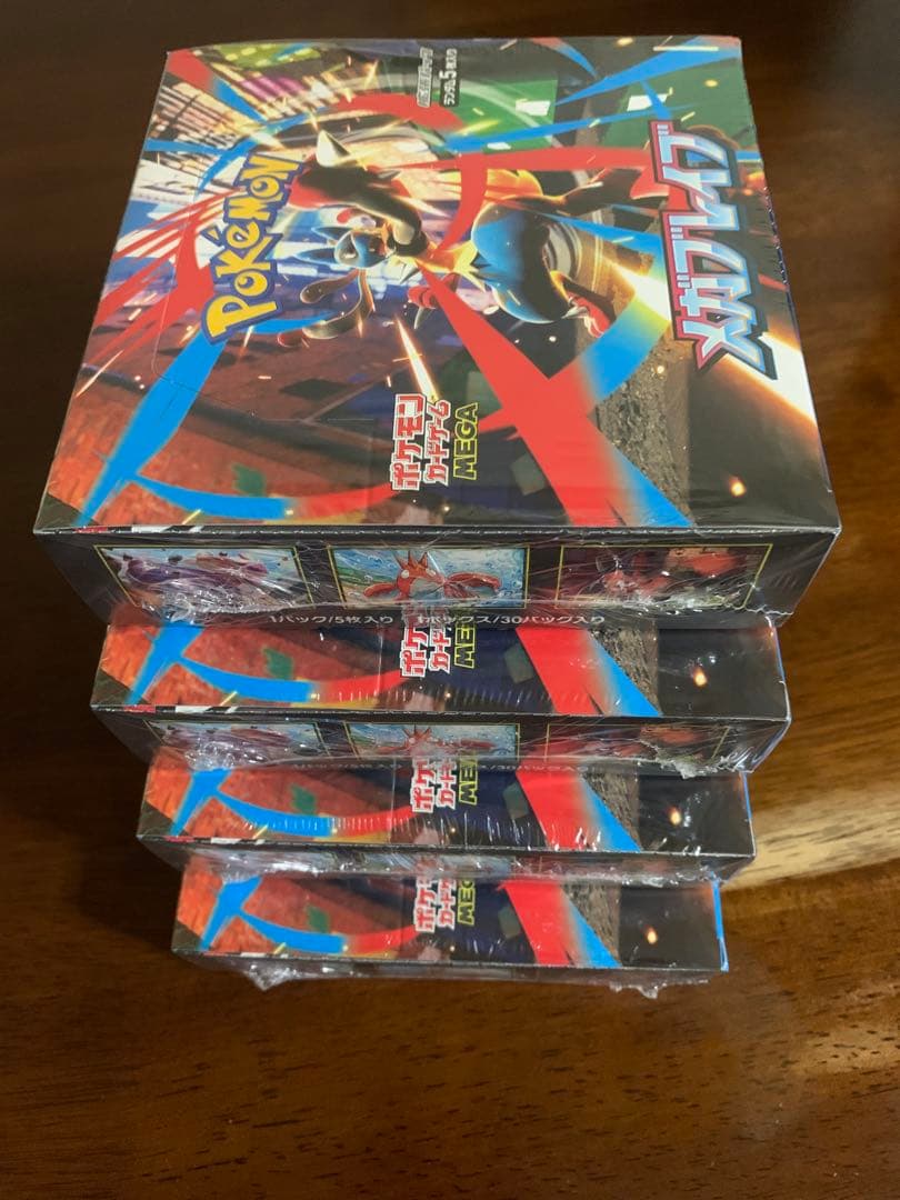 ポケモンカード　メガブレイブ　4BOX シュリンク付き