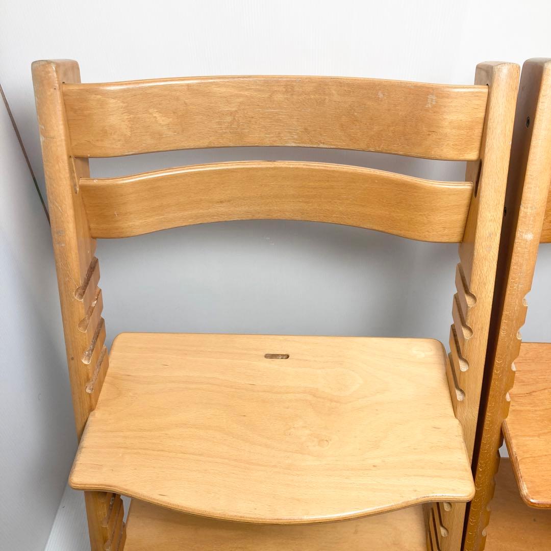 ★2脚セット★ストッケ トリップトラップ ナチュラル 木目 ハイチェア