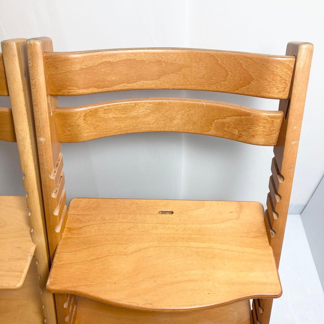 ★2脚セット★ストッケ トリップトラップ ナチュラル 木目 ハイチェア