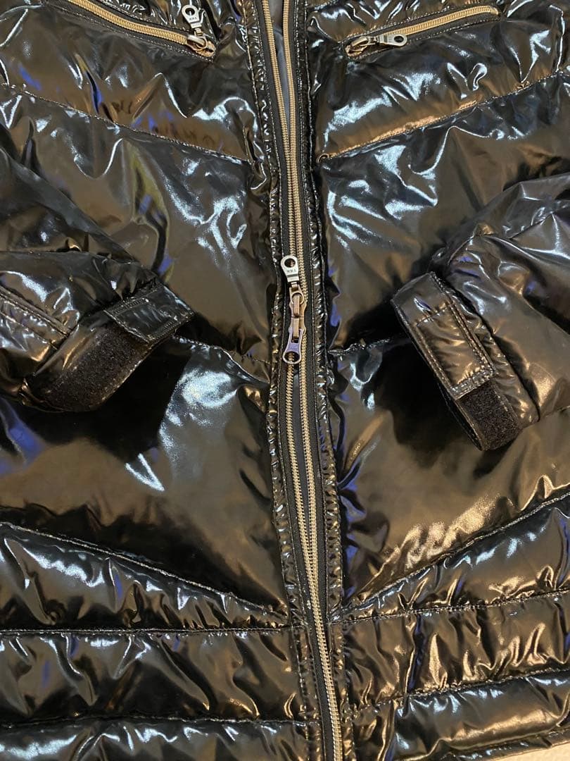 Y2K archive 光沢　短丈　ラクーンファー　エナメル質　グランジ　平成