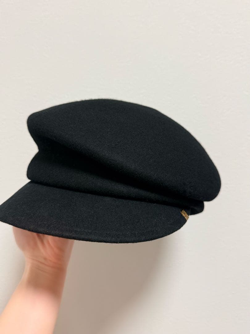 CA4LA ウール100% ブラックキャスケット