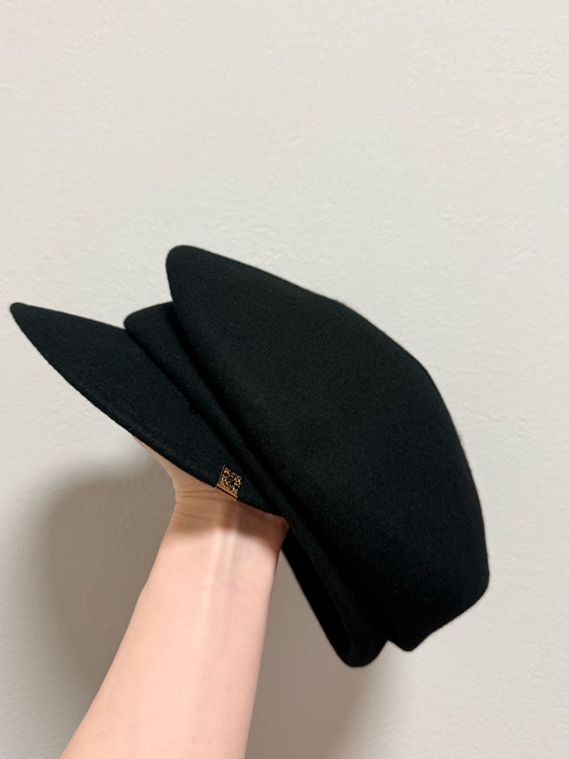 CA4LA ウール100% ブラックキャスケット