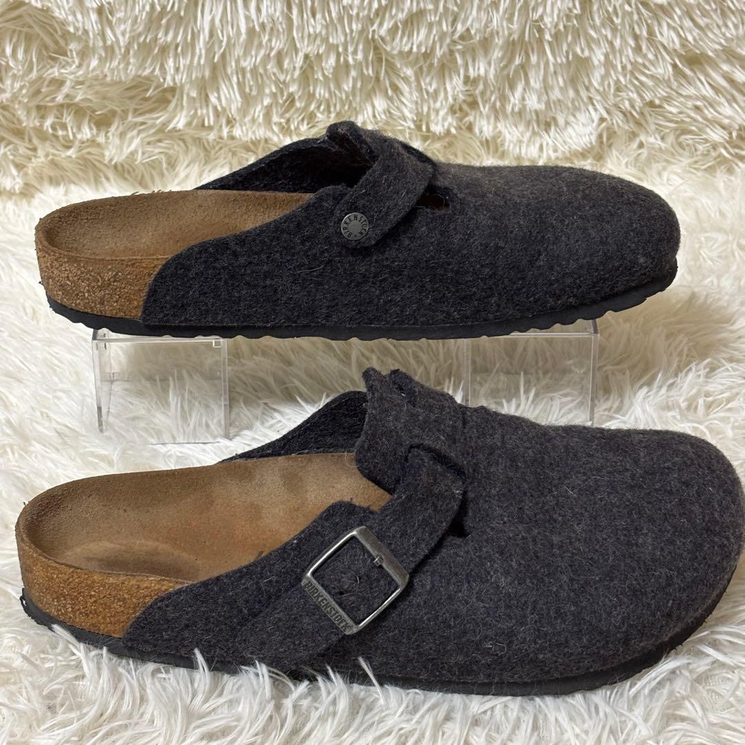 【美品】BIRKENSTOCK ビルケンシュトック　ボストン　ウールフェルト