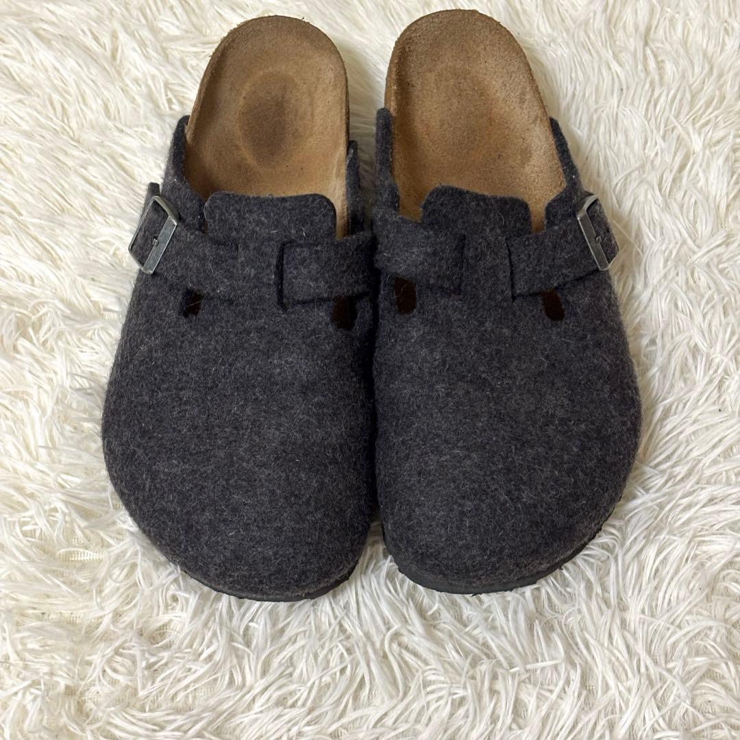 【美品】BIRKENSTOCK ビルケンシュトック　ボストン　ウールフェルト