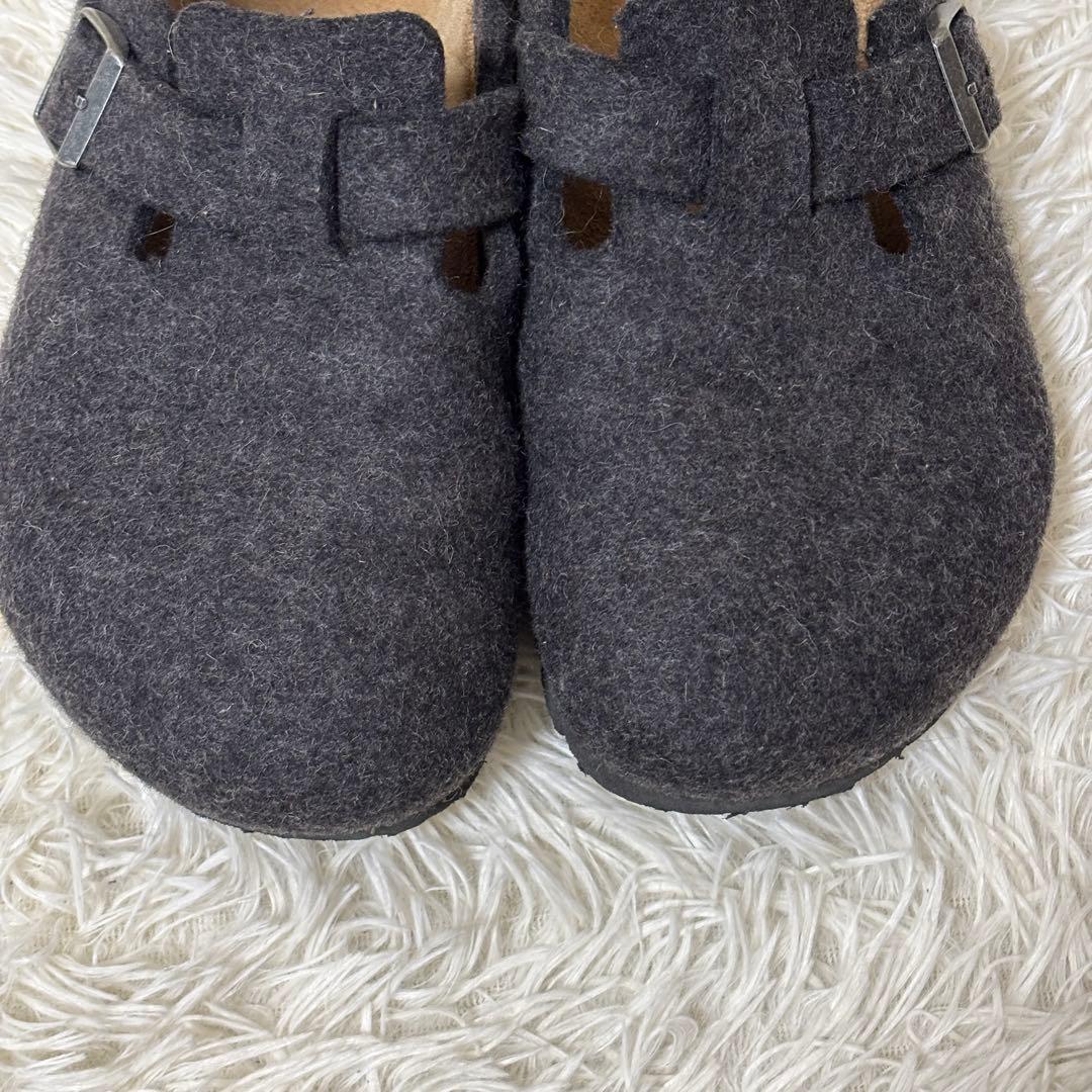 【美品】BIRKENSTOCK ビルケンシュトック　ボストン　ウールフェルト