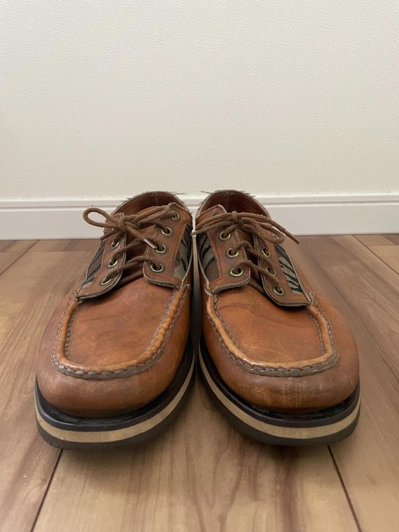 ラッセルモカシン デッキシューズ カモフラ Size US8.5E