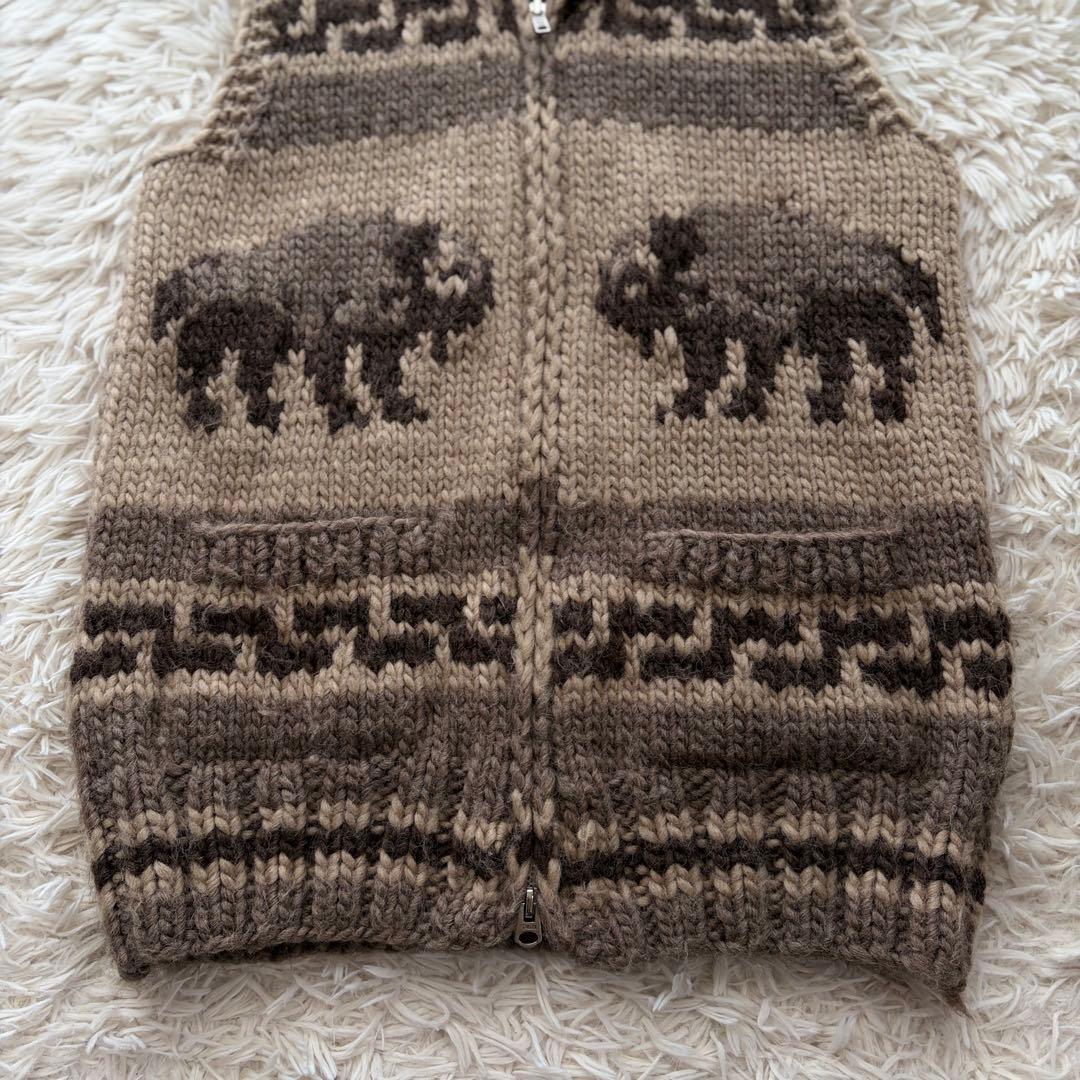 【SALE】【希少】Kanata ショールカラー カウチン ニット ベスト