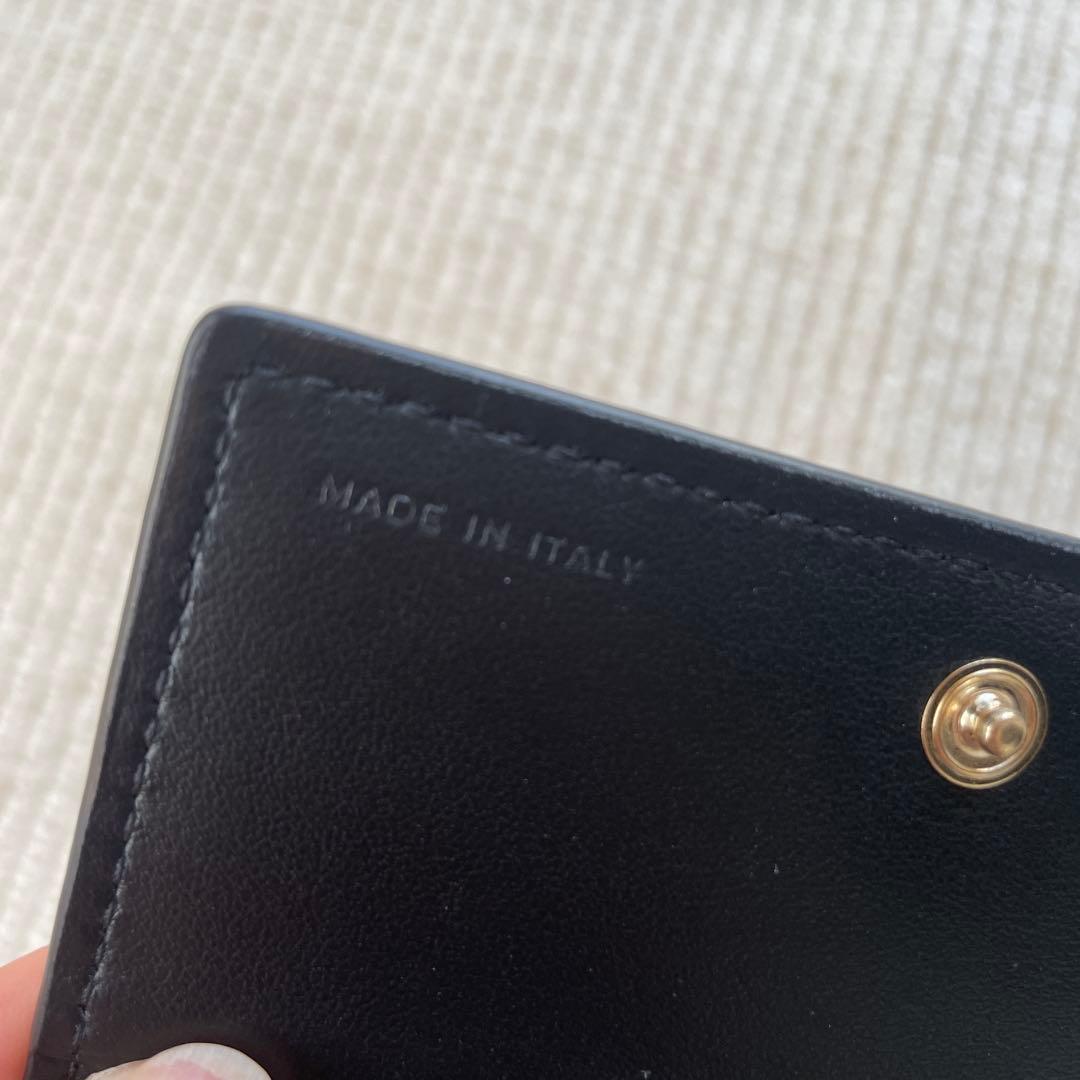 【値下げ！】スマイソン ほぼ未使用 イタリア製 名刺入れ 牛革 クロコ型押し