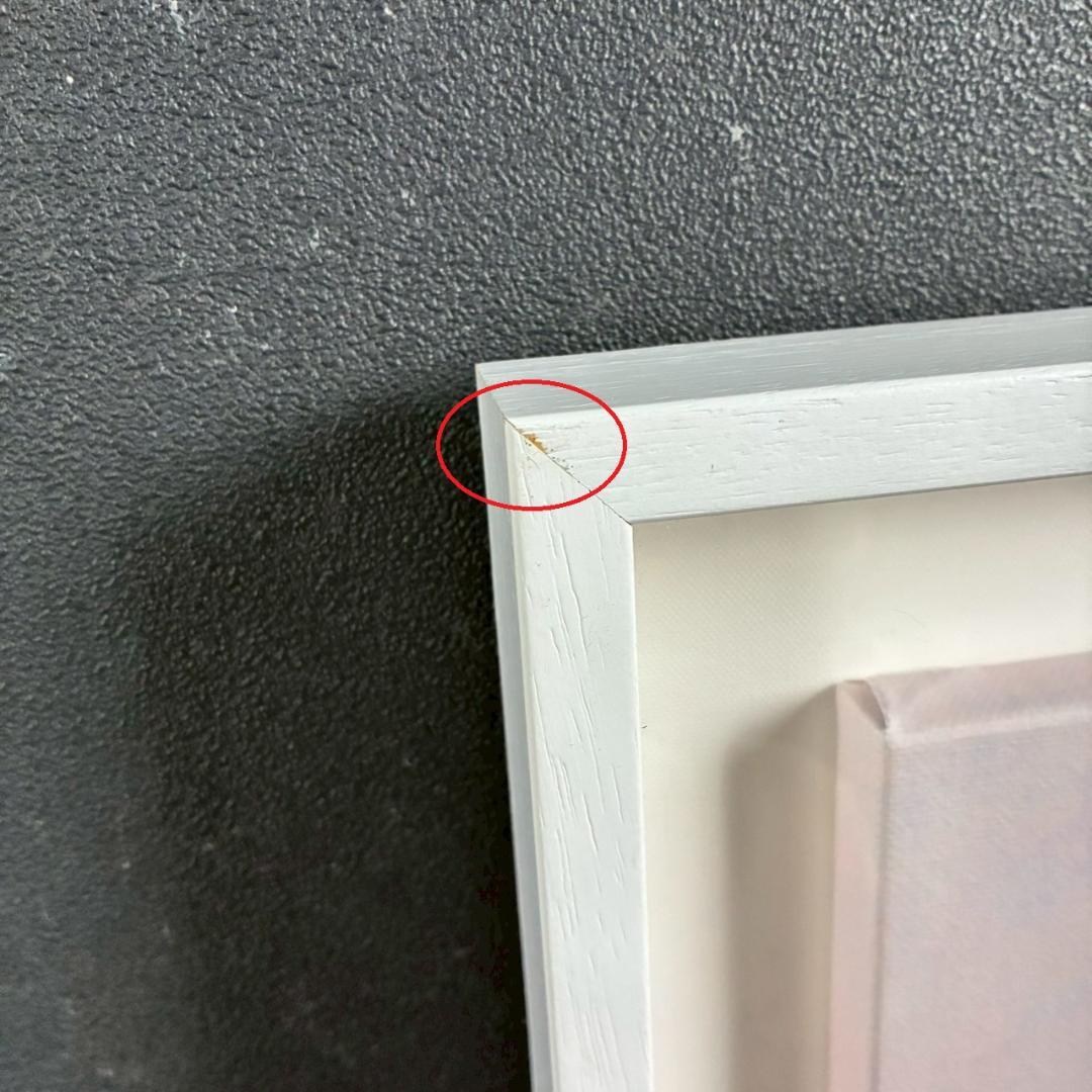 美品 渡辺宏「午後の待合室」ジクレー 直筆サイン入 保証書有 立体額装 ぞう