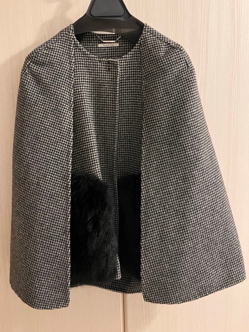 m*⋆様 美品　セルフォード　ファーポケットリバーケープジャケット CWFC23