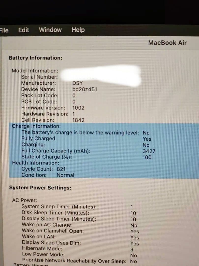 MacBook Air 13インチ 2020年 i3／8GB／256GB
