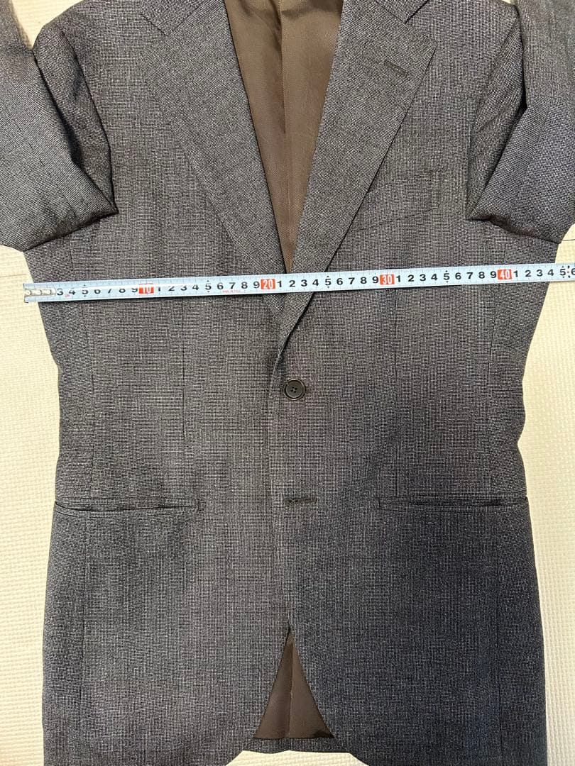 BEAMS F ビームスエフ デルフィノ生地 スーツ ブラウン 42