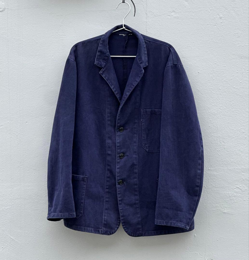 さ*ろ様 60s イギリス ブルードリル ワーク ジャケット