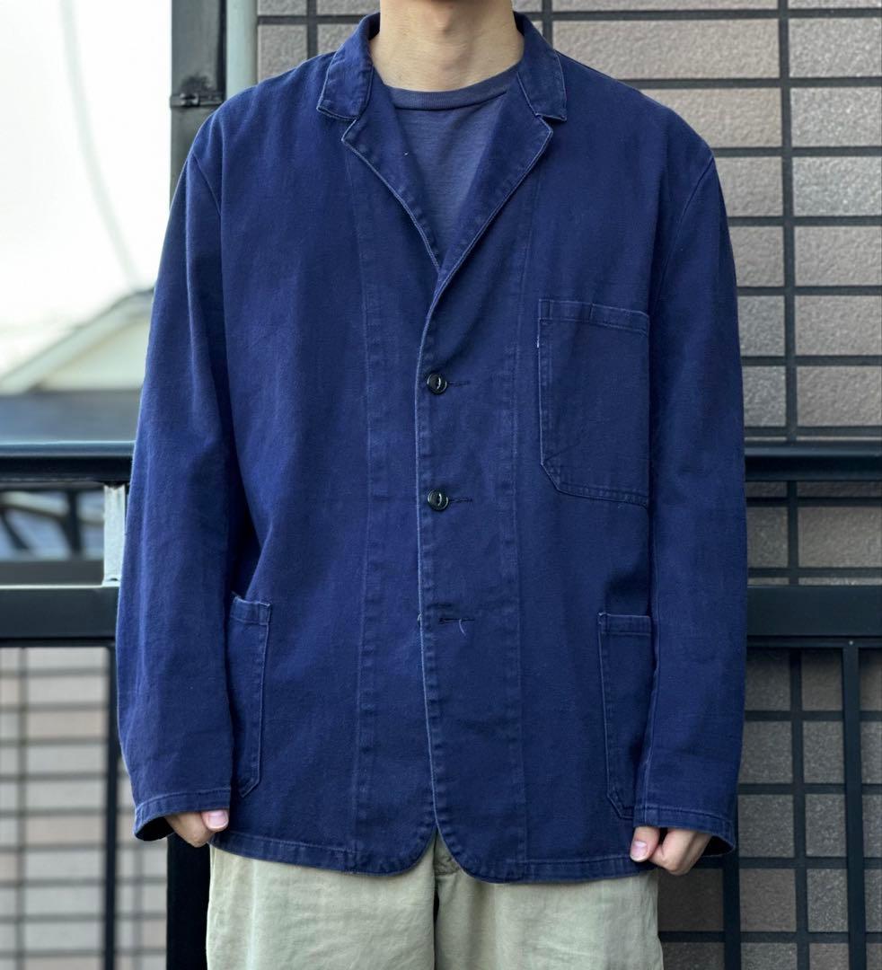 さ*ろ様 60s イギリス ブルードリル ワーク ジャケット