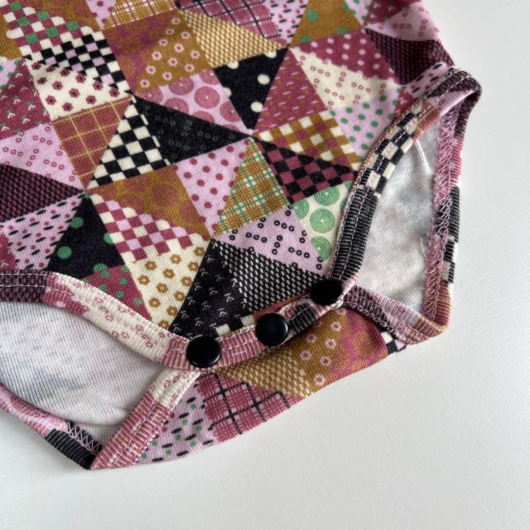 ロンパース・カバーオール Misha&Puff Lilac Patchwork 6-12m