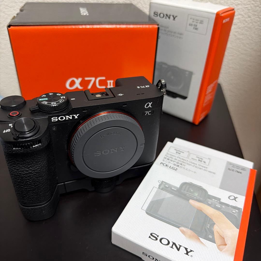 【美品】SONY α7CⅡ ミラーレス 純正グリップ付き