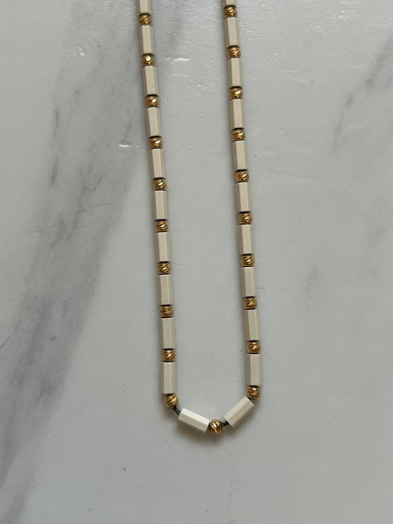 Dis Moi ディ モア ネックレス ホワイト 65cm K18