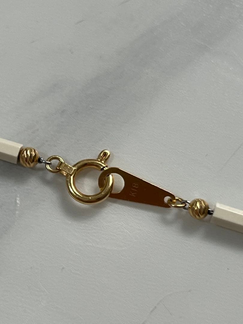 Dis Moi ディ モア ネックレス ホワイト 65cm K18