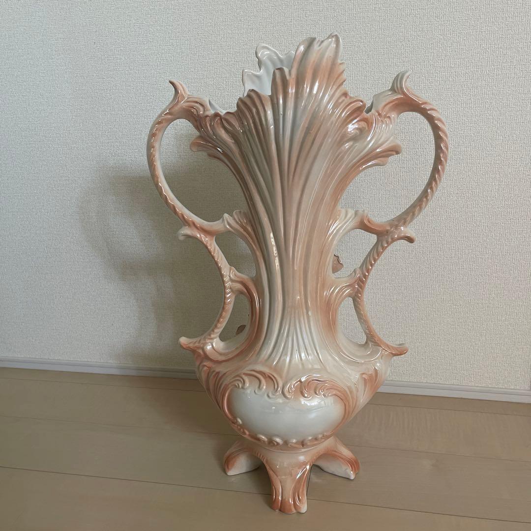 希少　高さ約70cm イタリア製 花瓶　陶器製　陶花　インテリア　置物