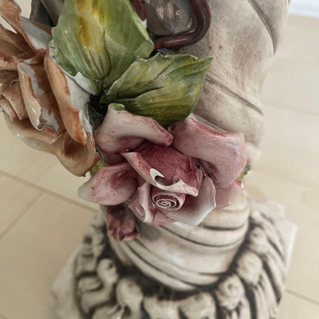 希少　高さ約70cm イタリア製 花瓶　陶器製　陶花　インテリア　置物