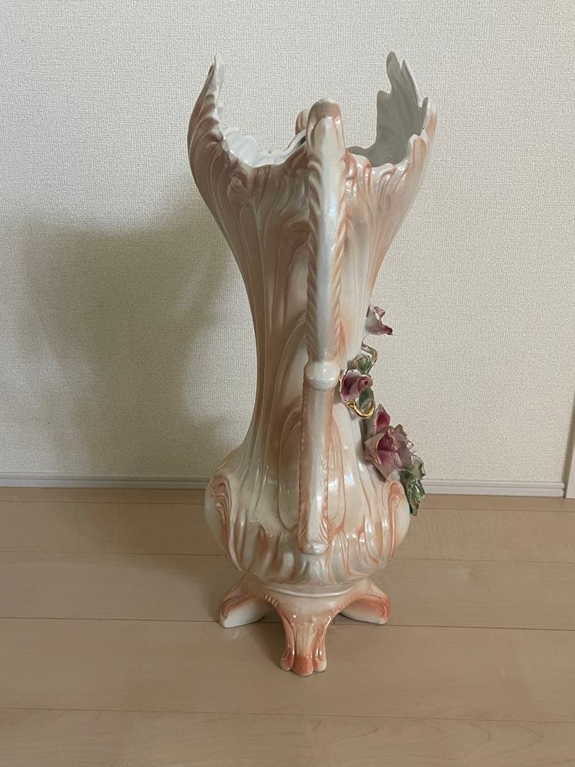 希少　高さ約70cm イタリア製 花瓶　陶器製　陶花　インテリア　置物