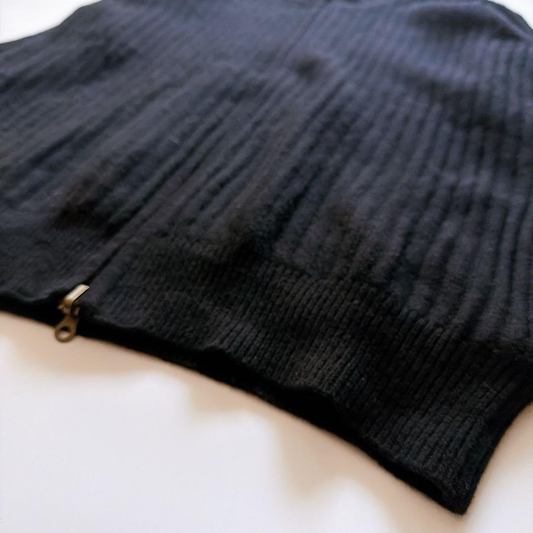 カシミヤ混✨️ポールスミスコレクション ウールドライバーズニット ブラック XL