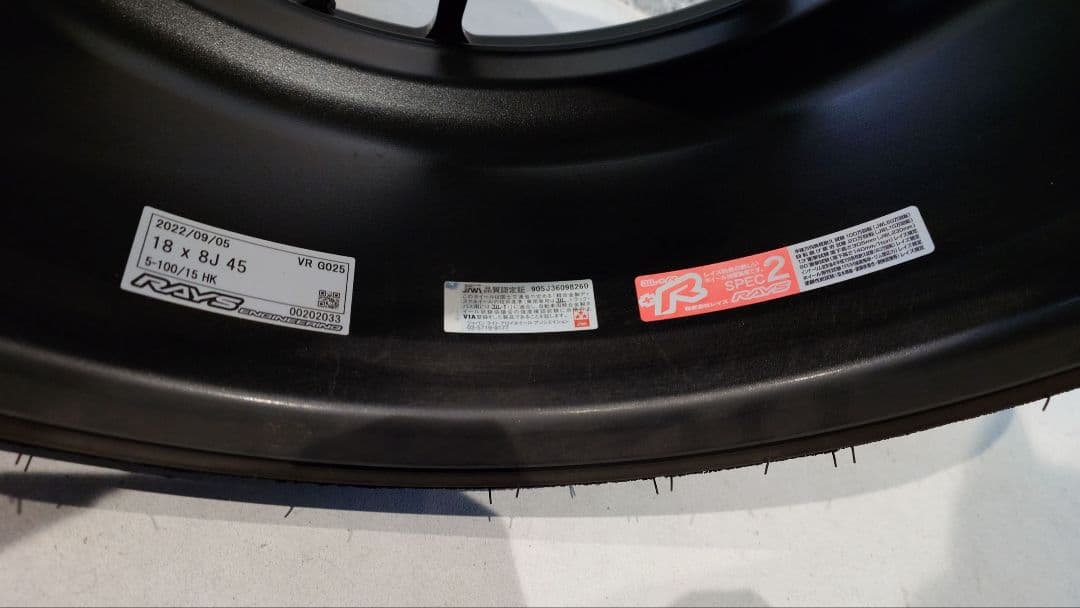 【MEGA MILK】RAYS VOLKRACING 18インチホイール