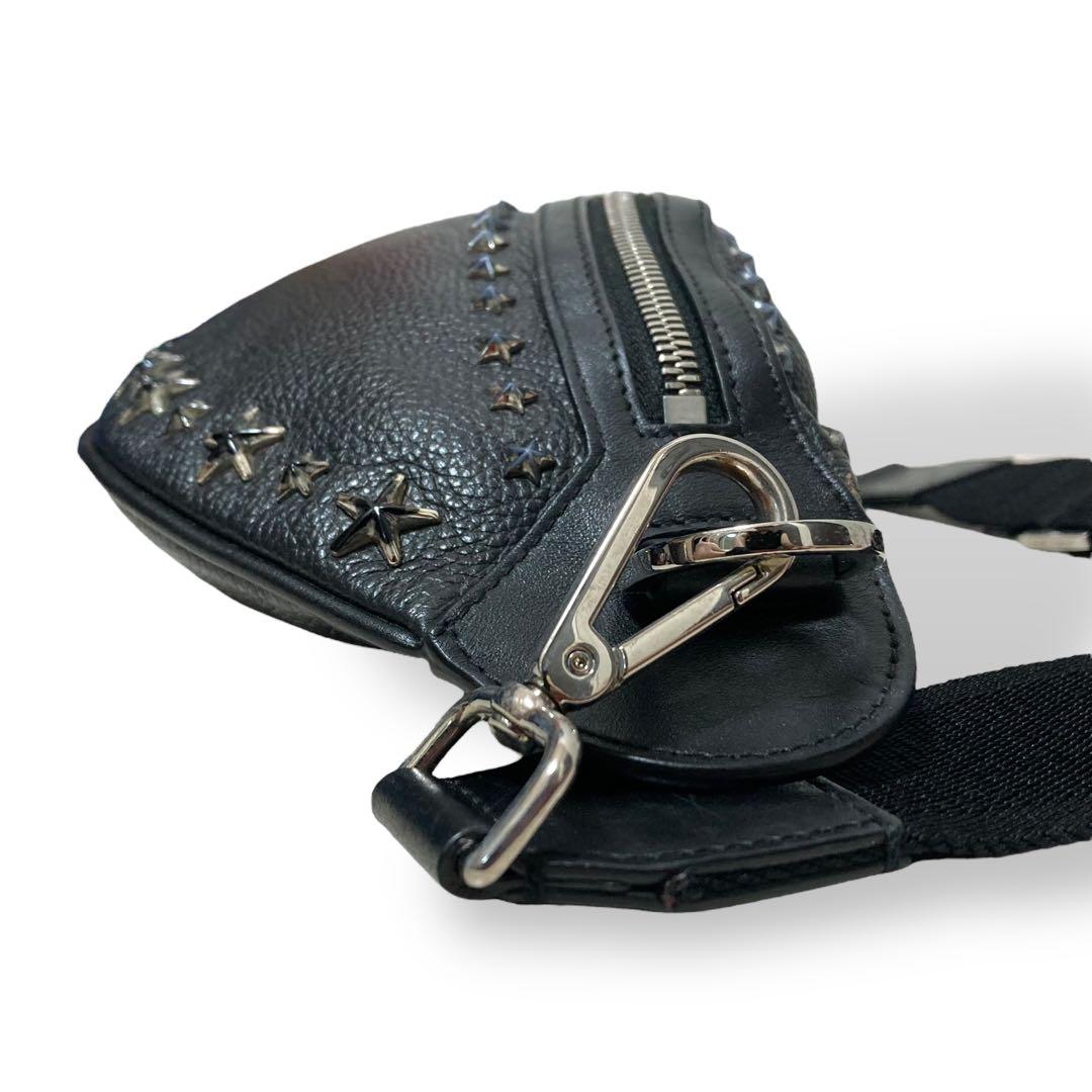 【未使用級】ジミーチュウ　スタースタッズ クロスボディバッグ　ショルダーバッグ黒