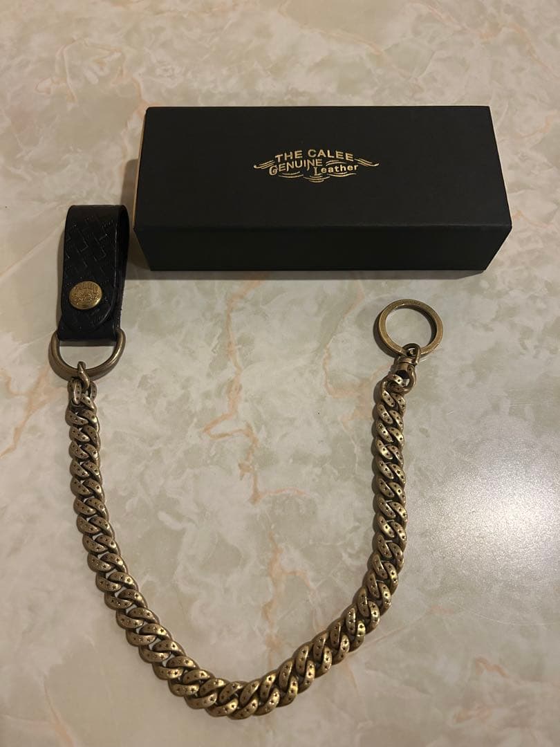 CALEE ウォレットチェーン ブラック
