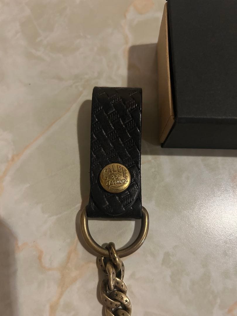 CALEE ウォレットチェーン ブラック