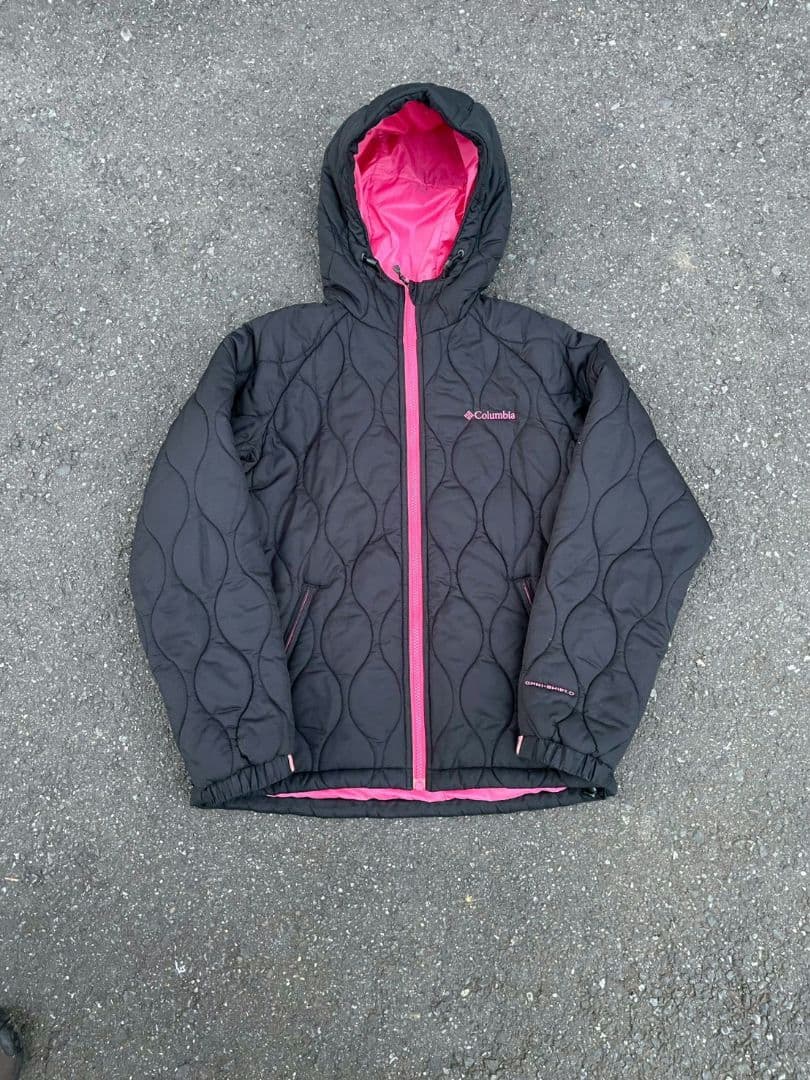 【今季大注目】90s コロンビア キルティング ダウンパーカ アッシュグレー