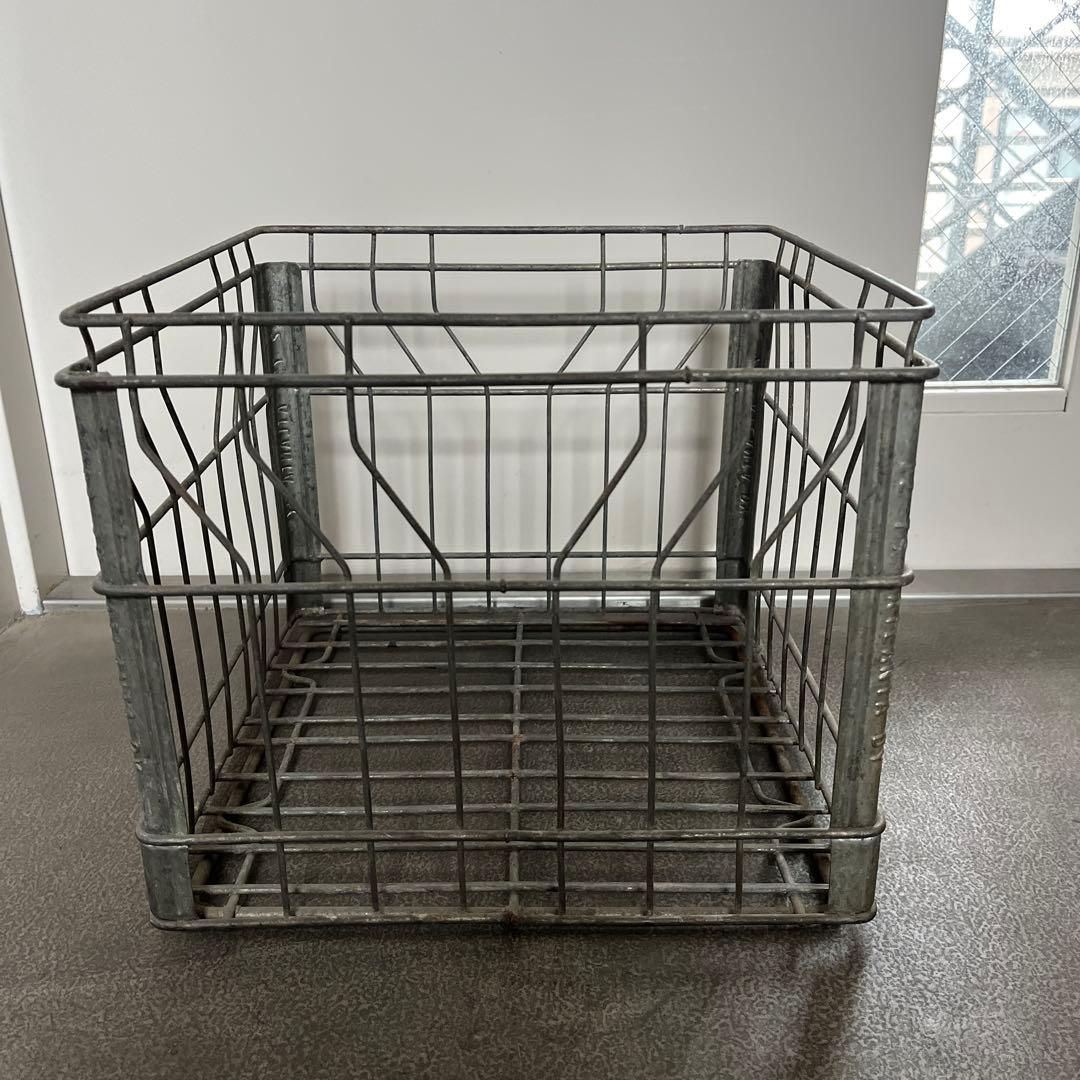 ヴィンテージ ワイヤークレート ミルククレート　ギアボックス