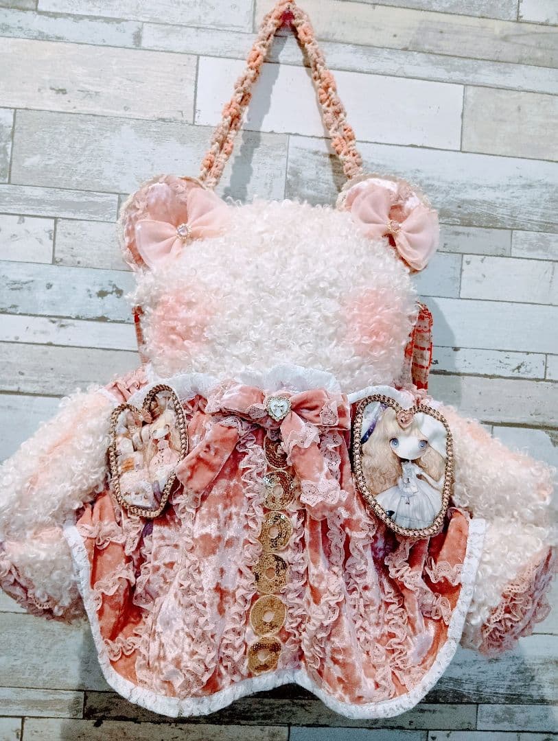 女の子パネルハンドメイドバッグ♡