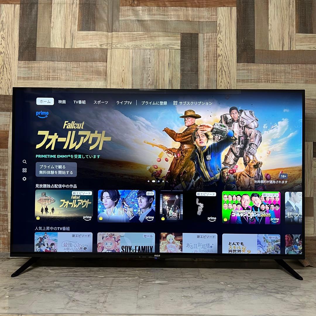 全国送料込❣️昨年購入RCA50型4KHDRチューナーレス、スマートテレビ