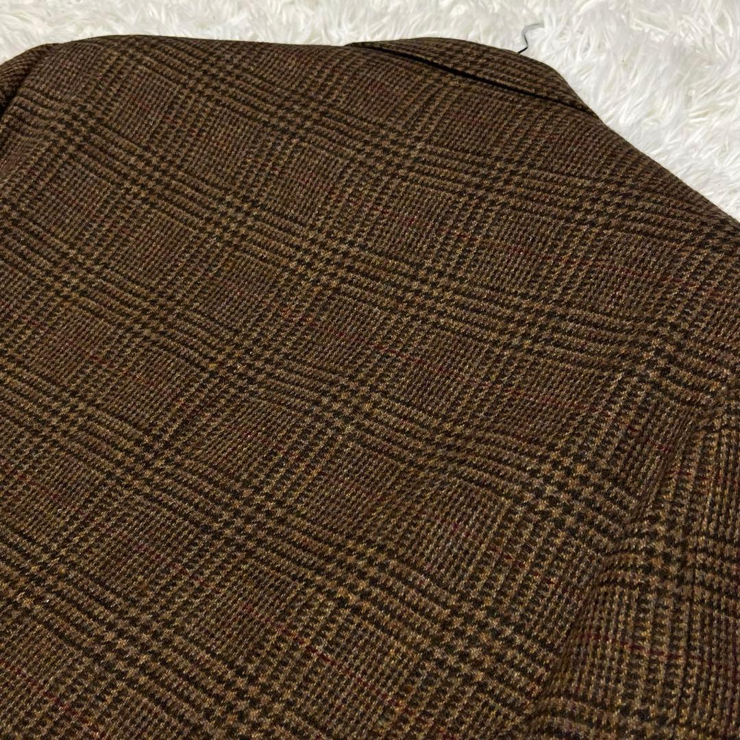 美品✨ブルックスブラザーズ グレンチェックツイードジャケット42 くるみボタン