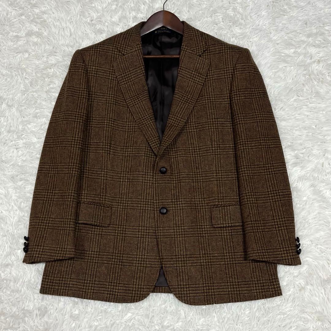 美品✨ブルックスブラザーズ グレンチェックツイードジャケット42 くるみボタン