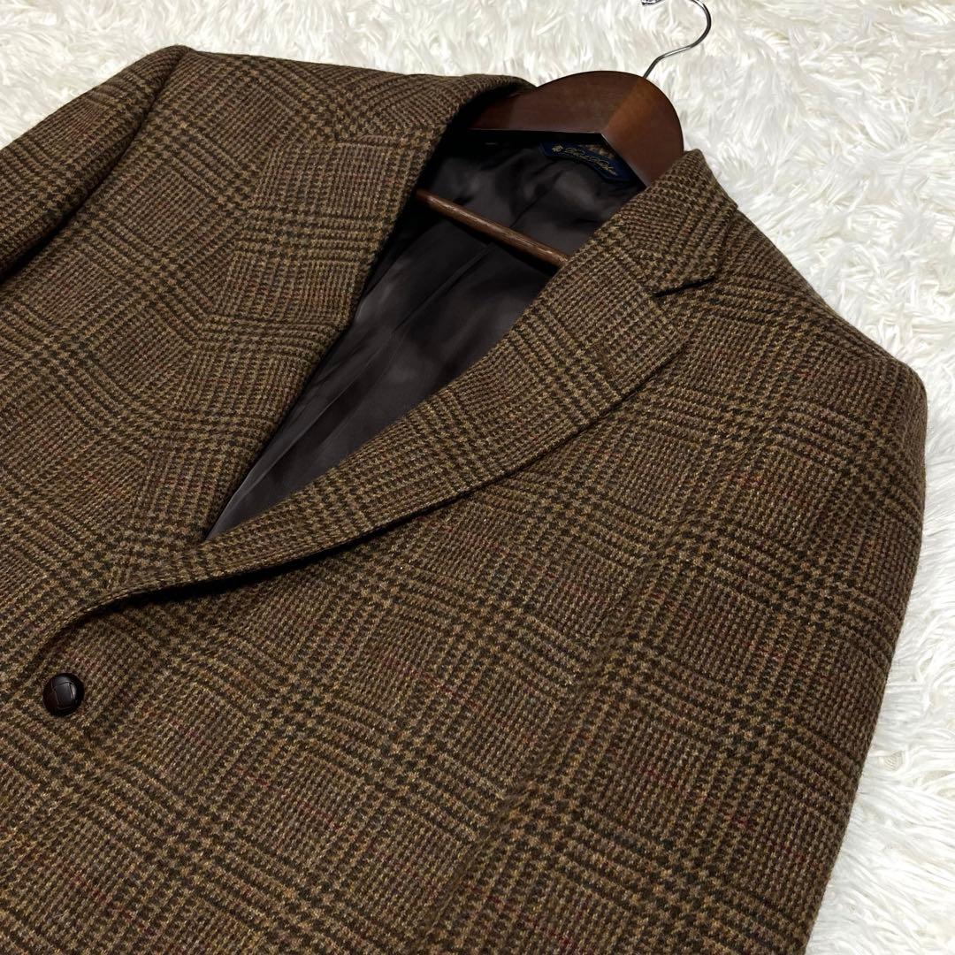美品✨ブルックスブラザーズ グレンチェックツイードジャケット42 くるみボタン