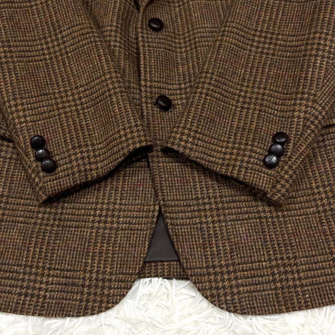 美品✨ブルックスブラザーズ グレンチェックツイードジャケット42 くるみボタン